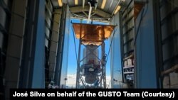 Телескоп GUSTO в Антарктиде. Фото: José Silva on behalf of the GUSTO Team