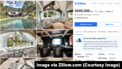 Страница Zillow, рекламирующая бывший особняк Костина