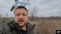 Президент Украины Владимир Зеленский в г. Авдеевка